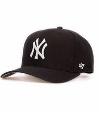 Gorra 47 Brand NY Yankees Negra logo blanco