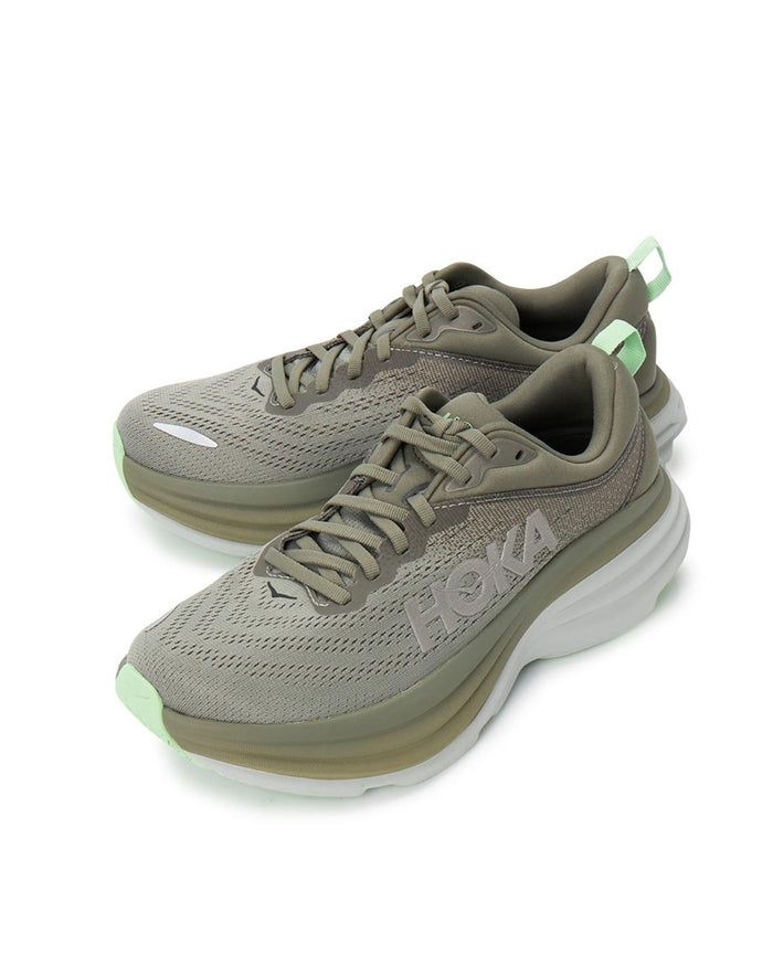 Championes Hoka Bondi 8 Olive Haze Mercury