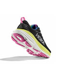 Championes Hoka W Bondi 8 Black Citrus Glow