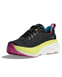 Championes Hoka W Bondi 8 Black Citrus Glow