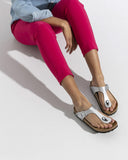 Sandalias Birkenstock Gizeh Bf Silver