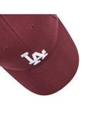 Gorra 47 Brand Los Angeles Bordo logo blanco