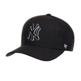 Gorras 47 Brand NY Yankees Negra logo negro y blanco