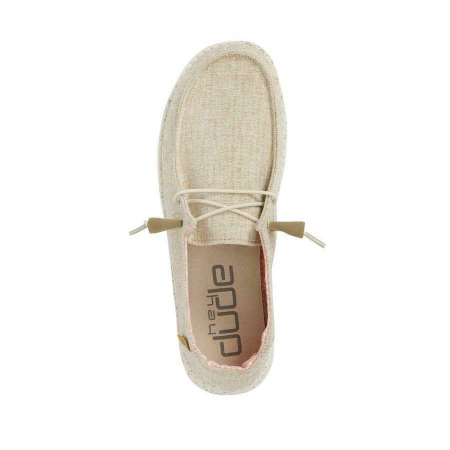 Mocasines Wendy Hey Dude Chambray White Nut